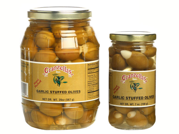 Garlic Stuffed Olives – Granzellas