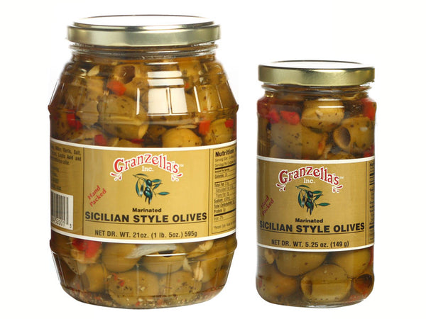 Marinated Sicilian Style Olives – Granzellas