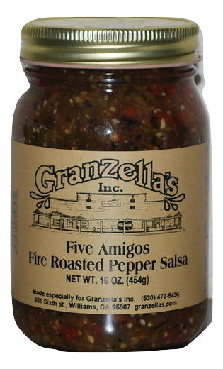 Five Amigos Fire Roasted Pepper Salsa
